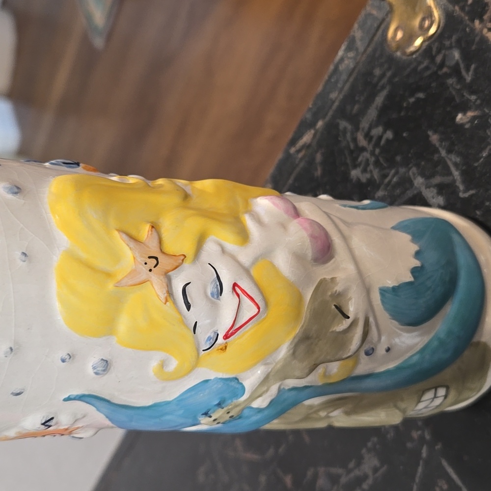 TROUBLE BUBBLES CANDY WEIL CERAMIC MERMAID MUG... #7652